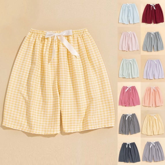 Women's Soft Fabric Elastic Waist Wide Leg Shorts, Mid Rise Tummy Smoothing, Lightweight Relaxed Fit for Summer, Lounge, or Casual Outings, Versatile | CSEONE,Green Free Size