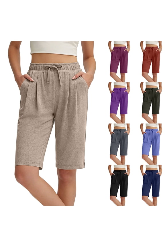 Women's Soft Fabric Jogger Pants Elastic Waist Tight Fit with Pockets, Casual Yoga Athletic Gym Fitness Outdoor Sports Running, Womens | VerBelle,Black L