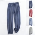 thumbnail image 1 of Women's Soft Fabric Relaxed Fit Long Sweatpants, Elastic Waist Pull-On Bottom, Comfortable Casual Lounge Pants for Walking, Travel, Yoga, or Workout, Athletic Joggers | TruBelle,Blue M, 1 of 9