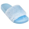 thumbnail image 1 of Women's Soft Faux Fur Strap Slide Slippers&nbsp;, 1 of 1