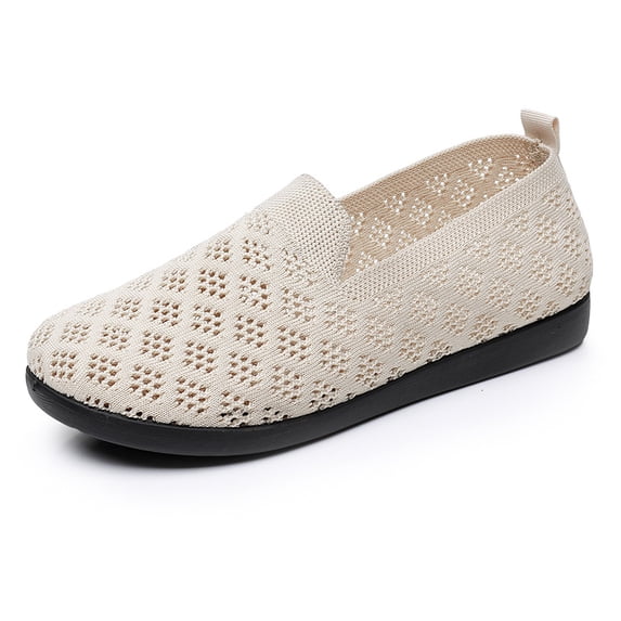 Women's Soft Flats - Breathable Mesh Slip On Casual Shoes