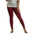 thumbnail image 1 of Women's Soft Fleece Lined Yoga Leggings Winter Warm PLUS SIZE, BURGUNDY, 1 of 3