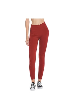 Women's Soft Fleece Lined Yoga Leggings Winter Warm PLUS SIZE, DRED