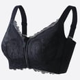 thumbnail image 1 of Women's Soft Front Zip Wireless Lifting Bra - Comfortable Shaping Adjustable Support Bra for Daily & Workouts Black 40, 1 of 5