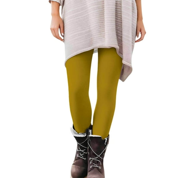 Women's Soft High Waisted Yoga Pants Full-Length Leggings Tummy Control Workout Leggings Sweatpants Athletic Lounge Yoga Pants (Gold, XL)