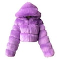 thumbnail image 1 of Women's Soft Hooded Jacket Cozy Winter Warmth Long Sleeve Outerwear For Everyday Comfort, 1 of 4