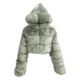 thumbnail image 1 of Women's Soft Hooded Jacket Cozy Winter Warmth Long Sleeve Outerwear For Everyday Comfort, 1 of 4