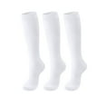 thumbnail image 1 of Women's Soft Knee-High Dress Socks, Combed Cotton with Comfortable Elastic Cuff, 3-Pair Pack, 1 of 8