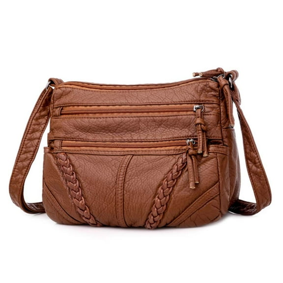 Women's Soft Leather Large Capacity Waterproof Travel Bag