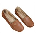 thumbnail image 1 of Women’s Soft Leather Loafers Slip On Flats Comfort Walking Casual Driving Shoes Plus Size, 1 of 7