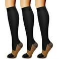 thumbnail image 1 of Women's Soft Moisture-Wicking Crew Socks Support Knee High Socks for Running Nurses Travel Knee High Nurse Pregnant Running Medical and Athletic, 1 of 2