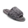 thumbnail image 1 of Women's Soft Plush Faux Fur Lightweight House Slippers Fuzzy Memory Foam Spa Slip on Open Toe Cozy House Slippers (Grey, 9-10), 1 of 4