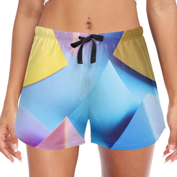 Women's Soft Sleep Shorts Relaxed Fit Lounge Pajama Bottoms Shorts for Women Pajama for Home and Comfort A Minimalistic 3d Rendering