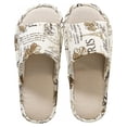 thumbnail image 1 of Women's Soft Slippers Open Toe Cotton Memory Foam Slip-on Home Shoes Linen House Slippers Use for Indoor Outdoor, 1 of 3