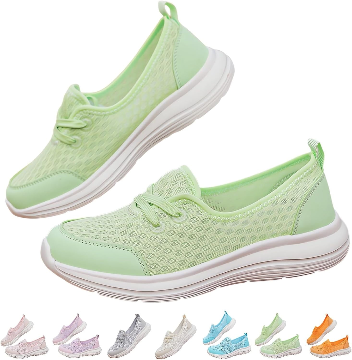 Women's Soft Sole Mesh Comfort Orthopedic Shoes with Arch Support Fit