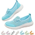 thumbnail image 1 of Women's Soft Sole Mesh Comfort Orthopedic Shoes with Arch Support Fit Hands Free Slip on Go Walking Slip Ins Sneakers Ladies Work Standing Tennis Loafers Summer Memory Foam Soft Wide Comfy Shoes, 1 of 8