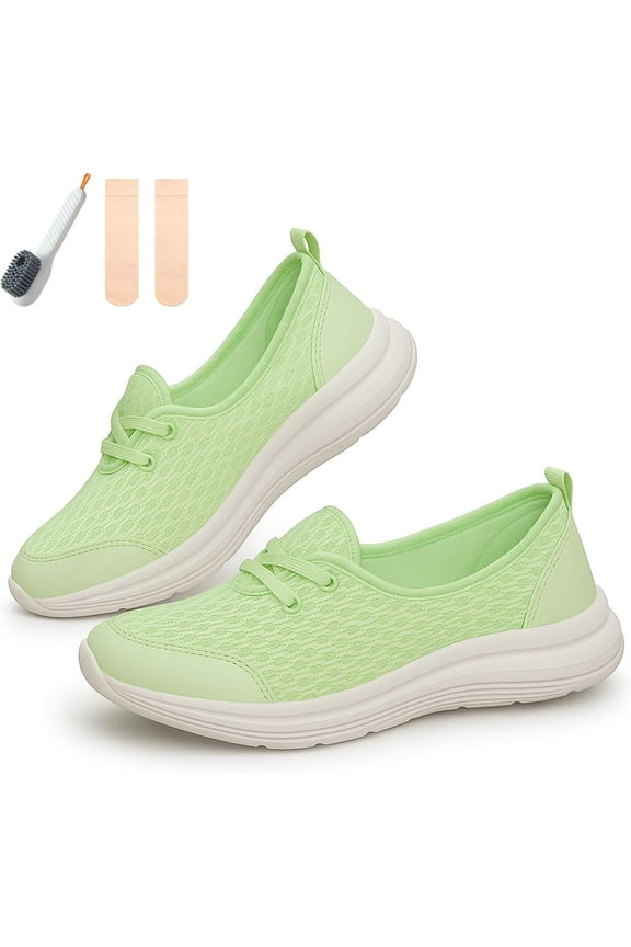 Women's Soft Sole Mesh Comfort Orthopedic Shoes, Azdealy Orthopedic Walking Sneakers Slip on Flats Arch Support