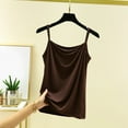 thumbnail image 1 of Women's Soft Strap Camisole Tank Top For Home And Casual Wear Comfortable Layering All Season Basic Undershirt Camisole Women 2x Womens Tops 2x plus Size Spaghetti Strap Top Long Long Tops for Women, 1 of 2