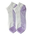 thumbnail image 1 of Women's Soft & Stretchy Sizes 9 to 11 - Fit Ankle Socks: Purple-1 pair, 1 of 5
