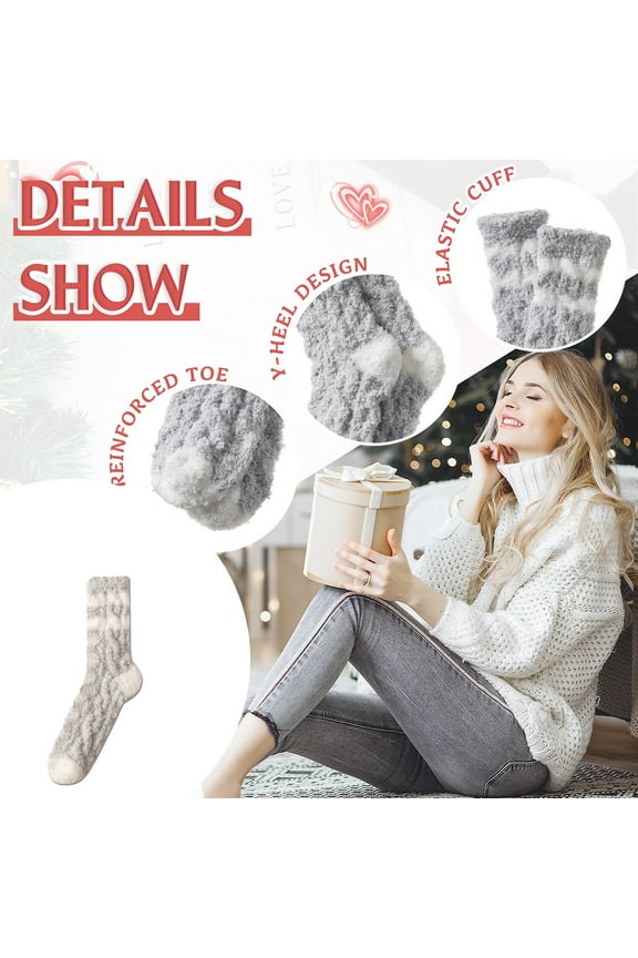 Women's Soft Thermal Socks Cozy Winter Wear for Home Sleeping and Casual Comfort