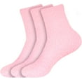 thumbnail image 1 of BambooMN Women's Soft Warm Microfiber Fuzzy Solid/Heart/Stripe Socks - B1 (Solid) - 3 Pairs, 1 of 7