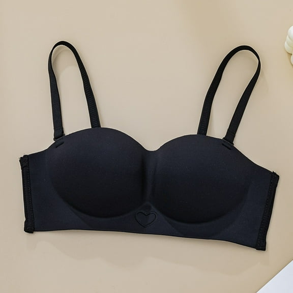 Women's Soft Wireless Half Cup Bra Strapless Design For Everyday Comfort Ideal For Tops And Dresses Versatile Use In All Seasons Underwear Choice For All Occasions Womens Push up Bras High Support