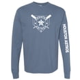 thumbnail image 1 of Women's Soft as a Grape Navy Houston Astros Pigment Dye Long Sleeve T-Shirt, 1 of 1