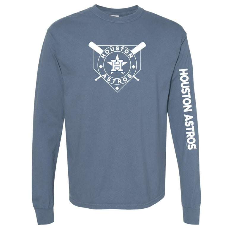 Women's Soft as a Grape Navy Houston Astros Pigment Dye Long