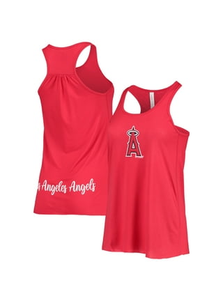 Women's Nike Cream Los Angeles Angels City Connect Tri-Blend Tank Top
