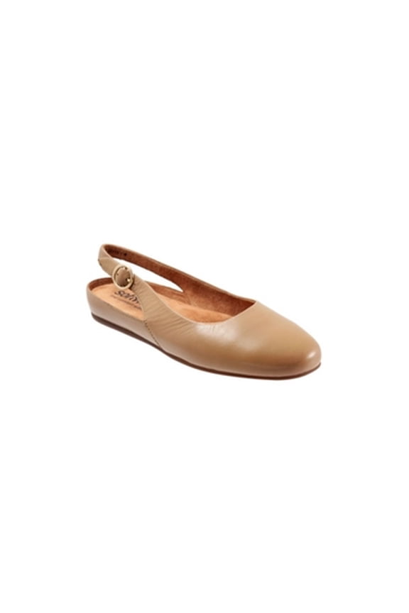 Women's SoftWalk Sandy Slingback, beige leather, Size 9.0