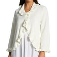 thumbnail image 1 of Women's Softies by Paddi Murphy 5706 Ruffle Bed Jacket (Cloud L), 1 of 1