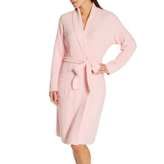 Women's Softies by Paddi Murphy 8800 Marshmallow Rib Robe (Strawberry 2X/3X)