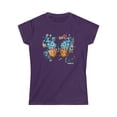 thumbnail image 1 of Women's Softstyle Tee - Colorful Geometric Butterfly 004, 1 of 2