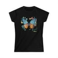 thumbnail image 1 of Women's Softstyle Tee - Colorful Geometric Butterfly 004, 1 of 2