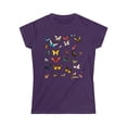 thumbnail image 1 of Women's Softstyle Tee - Colorful Geometric Butterfly 005, 1 of 2