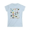 thumbnail image 1 of Women's Softstyle Tee - Colorful Geometric Butterfly 005, 1 of 2