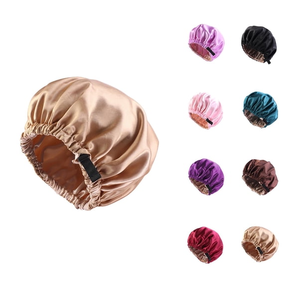 Women's Solar Powered Bucket Hat - Rechargeable Fan Cooling Fashion Women Reversible Adjustable Beading Braid Hat Ruffle Cancer Wrap Cap Sleep Caps Satin Lined Hair Bonnets