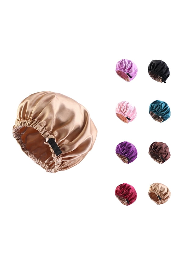 Women's Solar Powered Bucket Hat - Rechargeable Fan Cooling Fashion Women Reversible Adjustable Beading Braid Hat Ruffle Cancer Wrap Cap Sleep Caps Satin Lined Hair Bonnets