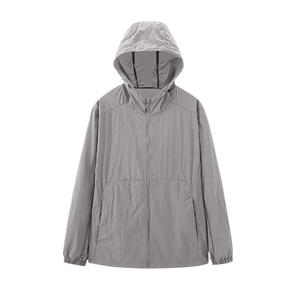 Women's SolarShield Hybrid Jacket – UPF 50+ Waterproof Hoodie with Tech Texture & Cooling Vents | All-Weather Adventure Layer