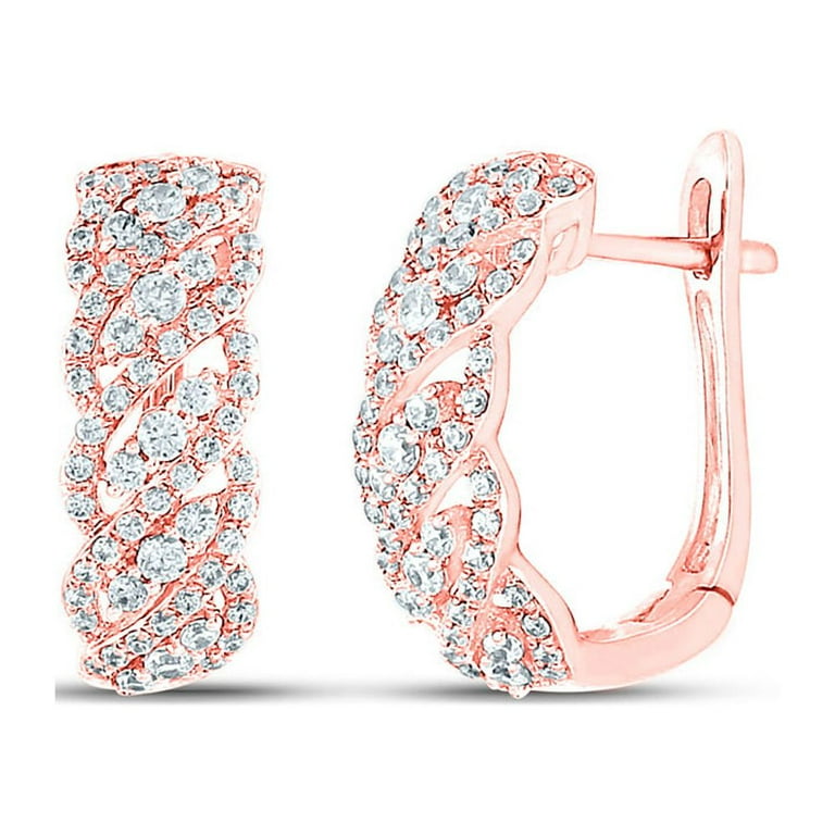 Walmart diamond hoop sale earrings