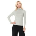 thumbnail image 1 of Women's Solid Color Turtleneck Sweater - Basic and Versatile, 1 of 5