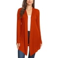 thumbnail image 1 of Women's Solid Casual Basic Comfy Loose Fit Long Sleeve Open Front cardigan, 1 of 4