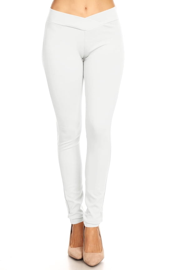 Women's Solid Casual Comfy Basic Soft Elastic Waistband Low Rise fit Jegging Pants