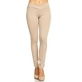thumbnail image 1 of Women's Solid Casual Comfy Basic Soft Elastic Waistband Low Rise fit Jegging Pants, 1 of 5