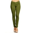 thumbnail image 1 of Women's Solid Casual Comfy Basic Soft Elastic Waistband Low Rise fit Jegging Pants, 1 of 5