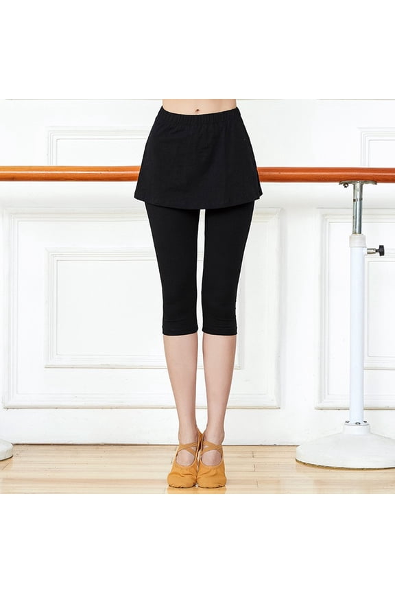 Women's Solid Color Aerobics Pants Body Exercise Pants Classical Ballet Dance Pants Tight Yoga Pants (cropped Pants) Baggy Yoga Pants for Men Boot Cut Yoga Pants Long Pocket Yoga Pants for Men Cute