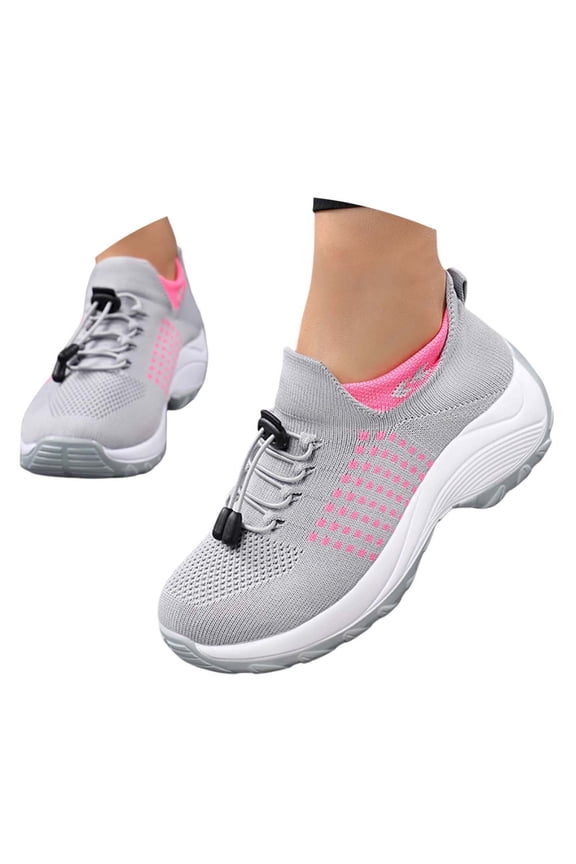 Women's Solid Color All Season Lace Up Athletic Shoes Solid Color Running Shoes Light Green 41