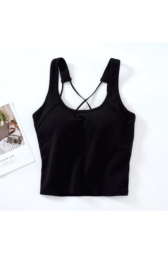 Women's Solid Color Beautiful Back Thin Shoulder Straps Waist Length Suspender Slim Fit Underwear Base Coat Sports Top Beaded Women 510 2 Tee Camisole Workout Tops for Women Dressy Top Women Tennis