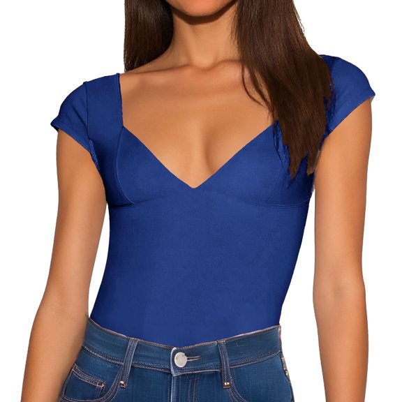 Women's Solid Color Bottoming U Neck Long Sleeved Sexy Backless Slim T Shirt for Casual Wear