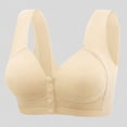 thumbnail image 1 of Women's Solid Color Bra With No Wire Front Buckle Women Strapless Bra Workout Bra Athletic Sports Bra Sports Bra Low Support T Back Sports Bras for Women Bras Wireless Womens Comfort Bras Y Sports Bra, 1 of 6